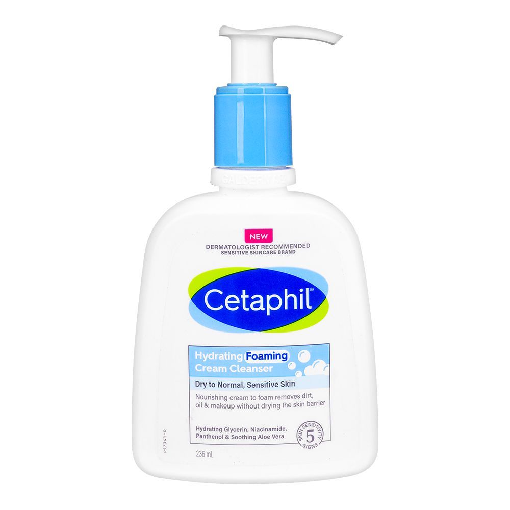 Cetaphil Hydrating Foaming Cream Cleanser 236ml