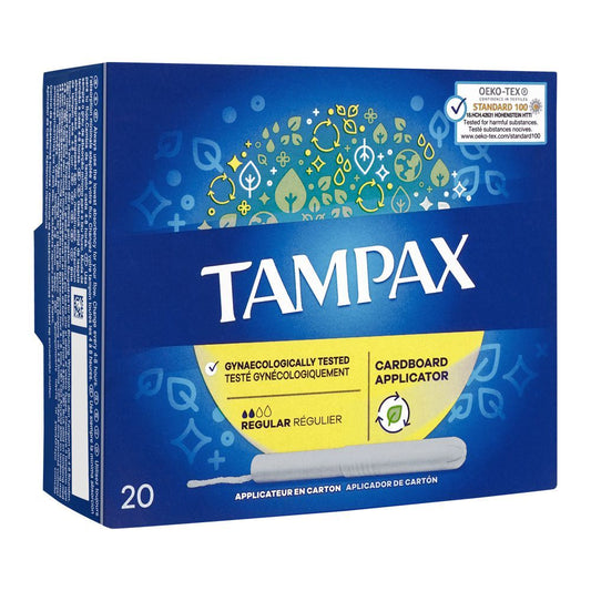 Tampax Cardboard Applicator Super Tampons 20 Pcs